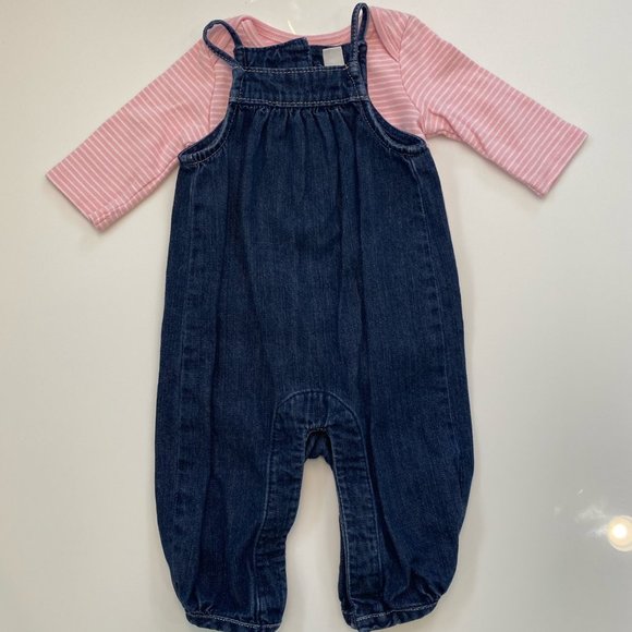 Baby Girls Denim Outfits Bundle, Size 0-3M - Picture 6 of 8